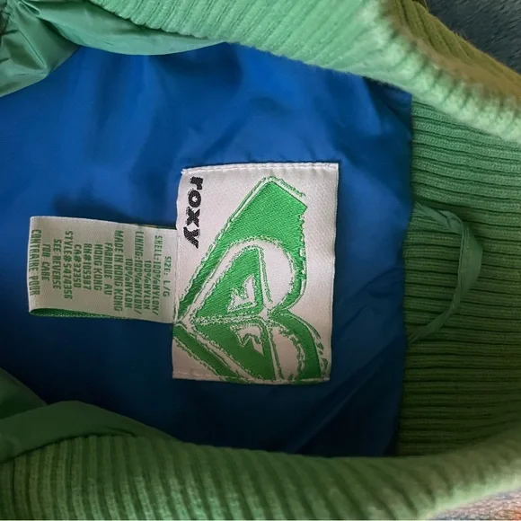 Vintage Roxy Vest💚💙🤍 - Picture 3 of 3